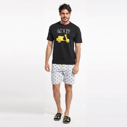 Pijama 2 piezas - Fulvio Negro talla L en oferta