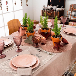 Mantel AlgodÃ³n - Winter 4 Comensales - 150x150 cm Beige precio