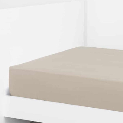 SÃ¡bana Ajustable AlgodÃ³n - Basic Lino 135x190/200+31 cm Lino