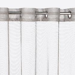 Cortina confeccionada - Malla 145x270 cm Taupe en oferta