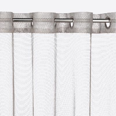 Cortina confeccionada - Malla 145x270 cm Taupe