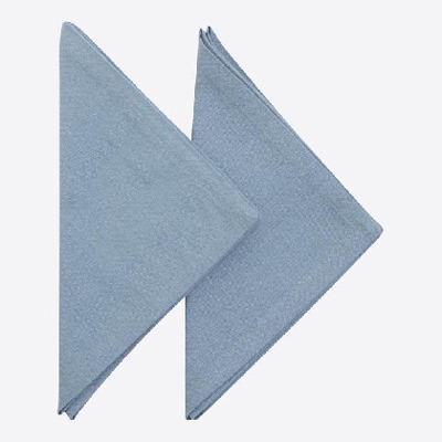 Set 2 Servilletas AlgodÃ³n - Basic azulon 040x040 cm x 2 und. AzulÃ³n