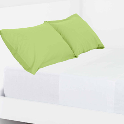 Funda Almohada - Basic verde Set 2 un - 045x085 cm Verde en oferta