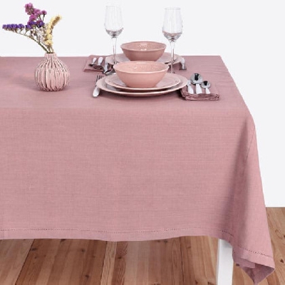 Mantel Algodón - Basic malva 4 Comensales - 150x150 cm Malva