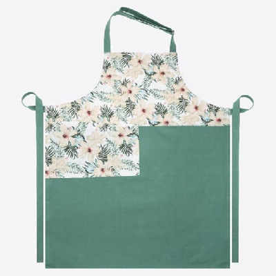 Delantal - Tropical bicolor 080x090 cm Verde