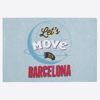 Individual - Bcn Vintage 033x048 cm Azul