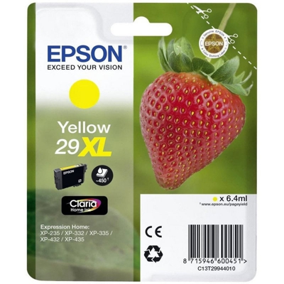 Strawberry Singlepack Yellow 29XL Claria Home Ink, Tinta