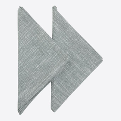 Set 2 Servilletas AlgodÃ³n - Gris chambray 040x040 cm x 2 und. Gris características