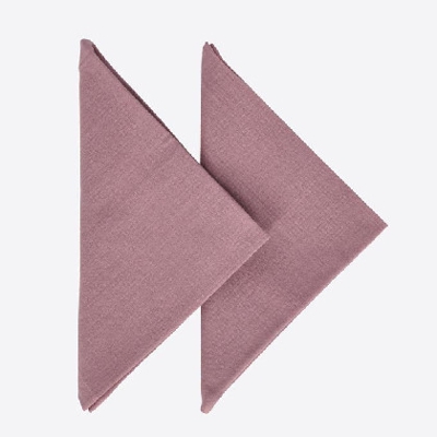 Set 2 Servilletas AlgodÃ³n - Basic malva 040x040 cm x 2 und. Malva