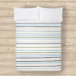 SÃ¡bana Encimera AlgodÃ³n - Basic Rayas Azul cama 135 cm - 210x270 cm precio