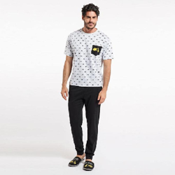 Pijama 2 piezas - Fausto Gris talla M en oferta