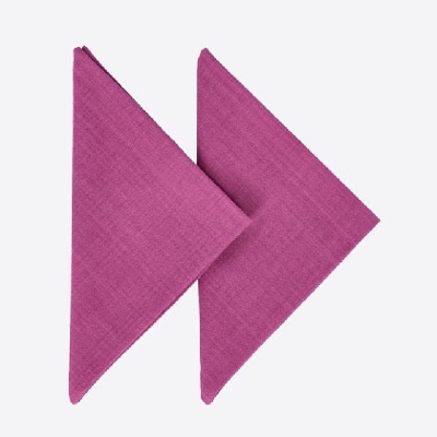 Set 2 Servilletas AlgodÃ³n - Higos 040x040 cm x 2 und. Morado