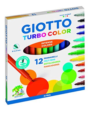 Giotto Turbo Color Estuche de 12 Rotuladores