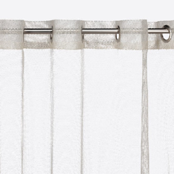 Cortina confeccionada - Malla 145x270 cm Dorado en oferta