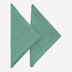 Set 2 Servilletas AlgodÃ³n - Basic verde 040x040 cm x 2 und. Verde características