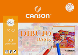 Canson 403159 - Papel para dibujo, 10 hojas, Multicolor, A3 características