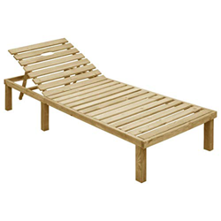 Festnight Tumbona de Madera de Pino Impregnada Tumbona Jardin Exterior 200 x 70 x (31,5-77) cm características
