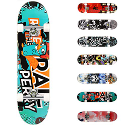 WeSkate Completo Skateboard 31"x8" 7 Capas Monopatín de Madera de Arce Skateboards con rodamientos ABEC-7 de 7 para Principiantes Niñas Niños Adolesce en oferta