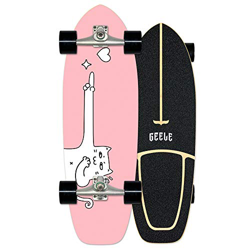 WRISCG Cruiser Boards Carver Skateboard Arce Tabla Completa 78×24cm, Tablero de Arce de 7 Capas, Rodamientos de Bolas ABEC Alta velicidad, para Adoles características