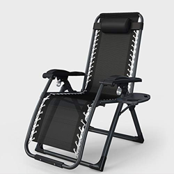 WZP-Lafuma Tumbona Relax/Silla Respaldo con Bandeja/Sillón reclinable/Plegable y Ajustable,Silla de jardín con reposacabeza,por cámping balcón Ocio al precio