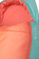 Mountain Warehouse Saco de Dormir Microlite 1400 con Forma de Momia-Aislante térmico de Fibra Hueca Naranja Brillante Cremallera Diestro - Longitud Re en oferta