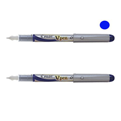 Lote 2 Plumas desechables Pilot V-pen Silver tinta líquida de color Azul características