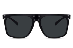 Cheapass Gafas de Sol Mujer Grandes XXL Negras Sin Montura Oversize Chica en oferta