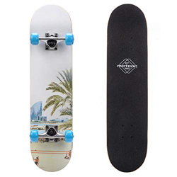 Monopatín patineta Retro Madera Skateboard Completo niños jóvenes Adultos Mejor Calidad Robusto Ligero Ruedas un Skateboard Madera (Beach) características