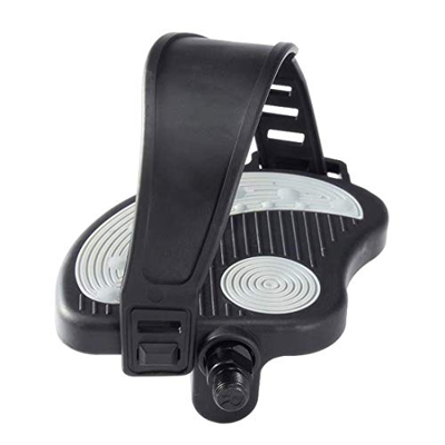 COZYROOMY Pedales de Bicicleta Estática con Correa Ajustable para Pedales de Bicicleta Estática de Interior para husillos de 9/16 Pulgadas 6 Meses de 