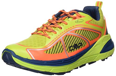CMP – F.lli Campagnolo Nashira Maxi Shoe, Zapatillas de Trail Running para Hombre, Amarillo Energy Flash Orange 34ee, 45 EU