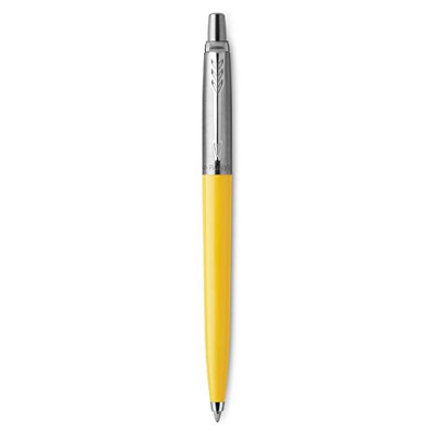 Parker Jotter Originals Colección de bolígrafos, acabado clásico amarillo, punta mediana, tinta azul, una unidad