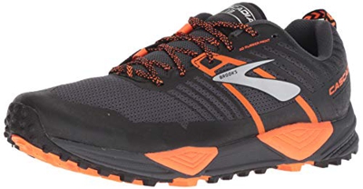 Brooks Cascadia 13, Zapatillas de Cross para Hombre, Multicolor (Grey/Black/Orange 026), 46 EU