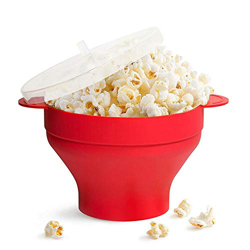 SHOH Cuenco Plegable De Silicona para Microondas con Tapa Y Asas, Tamaño Dieta De Palomitas De Maíz, Palomitas Popper, Un Tazón De Palomitas De Maíz D precio