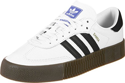 Adidas Sambarose, Zapatillas Clasicas para Mujer, Blanco (Cloud White/Core Black/Gum5), 38 2/3 EU