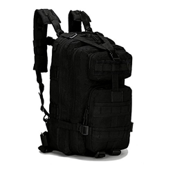 Mochila táctica militar Mochilas pequeñas Bolsa de senderismo Trekking al aire libre Camping Tactical Molle Pack (BLACK) precio