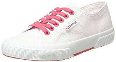 Superga 2750-cotcontrastu, Zapatillas de Gimnasia Unisex Adulto, Blanco (White/Pink Extase A0e), 40 EU