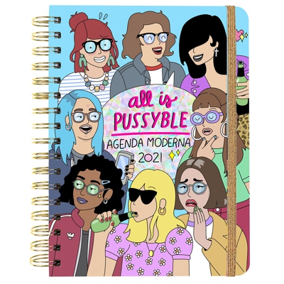 Tantanfan - Agenda Anual Día Página 2021 Moderna De Pueblo Multicolor Castellano