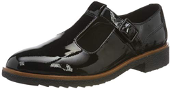 Clarks Griffin Town, Sandalias con Tira de T para Mujer, Negro (Black Pat Black Pat), 38 EU en oferta