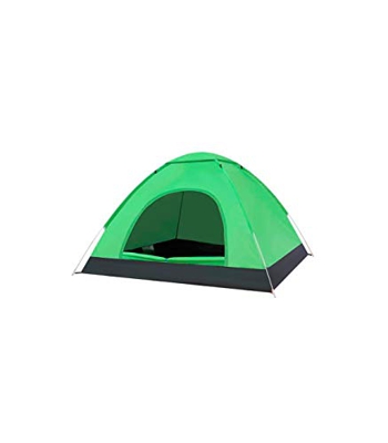 Riscko Tienda de campaña Tres Personas, Ligera, Resistente al Viento, protección UV, Camping, Senderismo, Aire Libre, Caza, Pesca, Playa, etc.