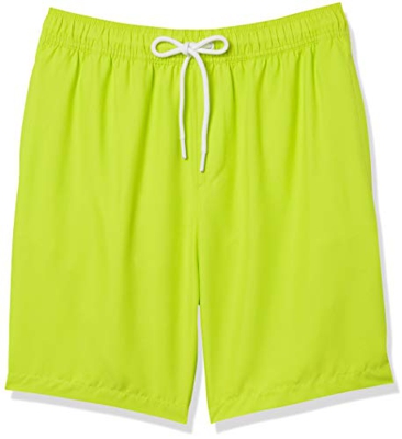 Amazon Essentials Bañador de 9"de secado rápido fashion-swim-trunks, Lime, US XXL (EU XXXL-4XL)