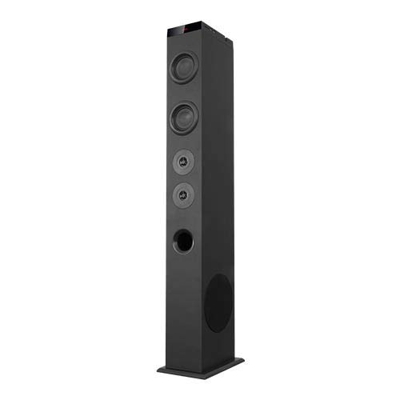 Altavoz Torre de Sonido Bluetooth AV-ST4001B (2.1, 45 W, USB, MicroSD, Mp3, FM, Line-in, RCA) Negro