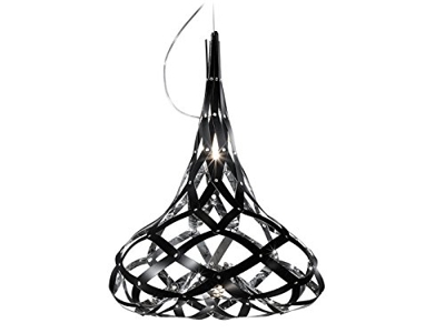 SLAMP Lámpara de techo Super Morgana Negro/Plata