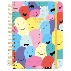 Tantanfan - Agenda Anual Semana Vista 2021 Lyona Multicolor Castellano en oferta