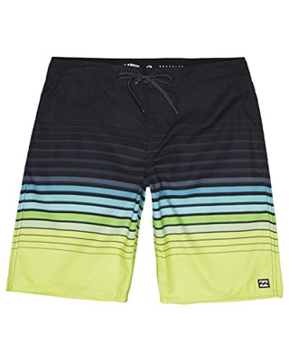 BILLABONG All Day Stripe OG Shorts, Hombre, Lime, 31
