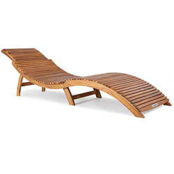 Casaria Tumbona Plegable de Madera Certificado FSC® de Acacia con apoyacabezas Ajustable y agarraderos 190 x 60 cm jardín Playa Exterior características