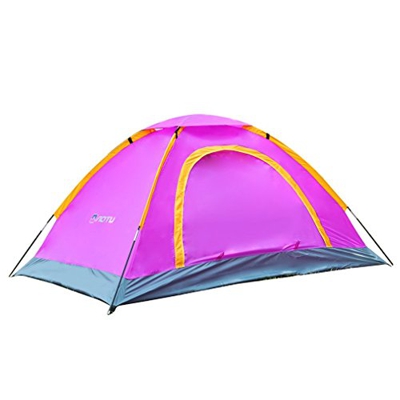 Tienda de campaña impermeable para senderismo o acampada, para 1-2 personas, protección UV, color morado