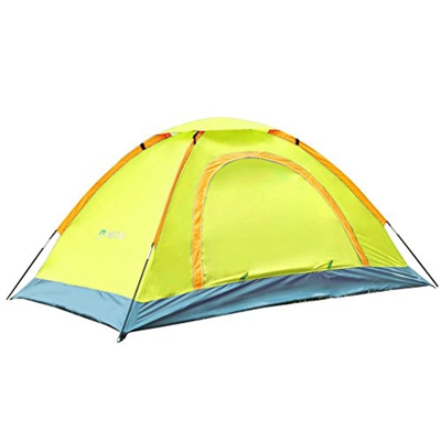 Tienda de campaña impermeable para senderismo o acampada, para 1-2 personas, color verde