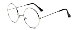 LHKQ Retro gafas sin graduar hombre mujer Vintage Gafas transparentes gafas sin cristales Gafas Redondo nerd John Lennon gafas metal Decorar monturas  características