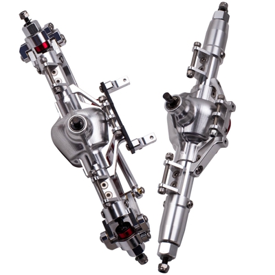 Piezas completas de ensamblaje del eje trasero delantero de aleación para Axial SCX10 RC4WD D90 1/10 RC