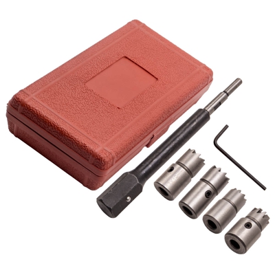 5pc Diesel Injector For Seat Cutter Cleaner Tool Carbon Remover for Bosch Delphi